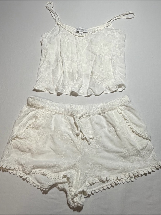 In Bloom By Jonquil Other - White Lace Trim cami and Shorts Set
